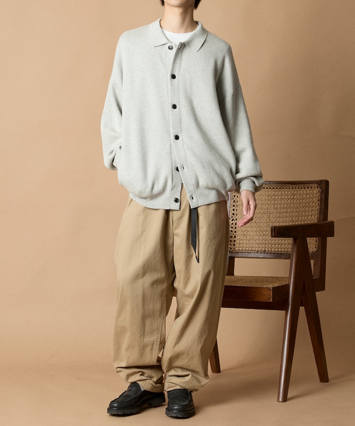 FREAK'S STORE/Relax Fit スウェットライク ポロカラー