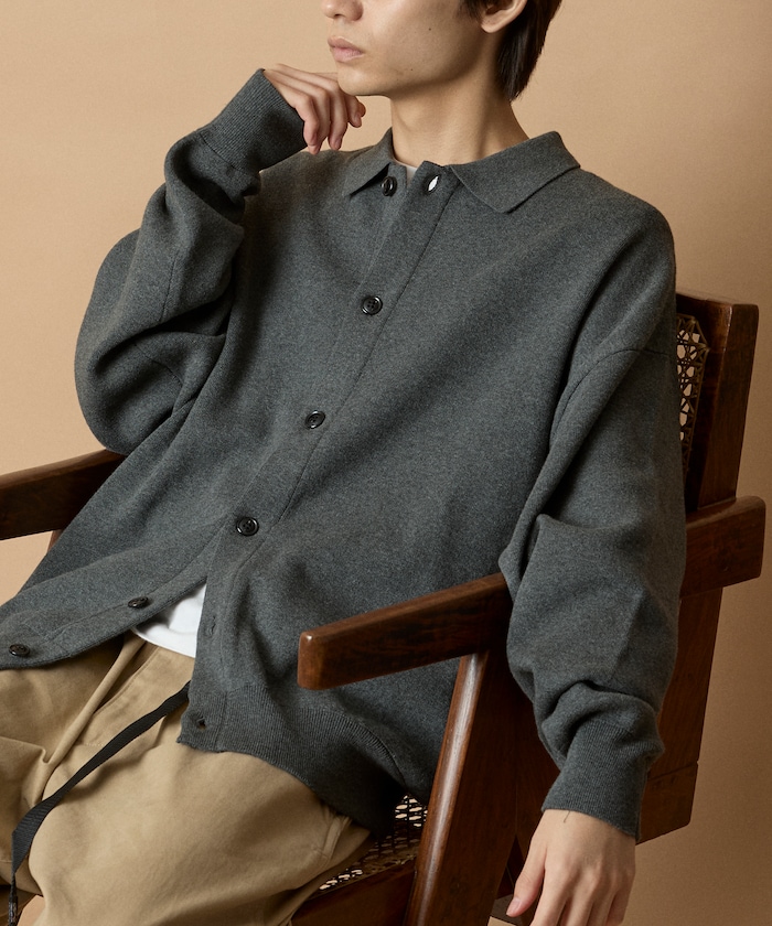 FREAK'S STORE/Relax Fit スウェットライク ポロカラー