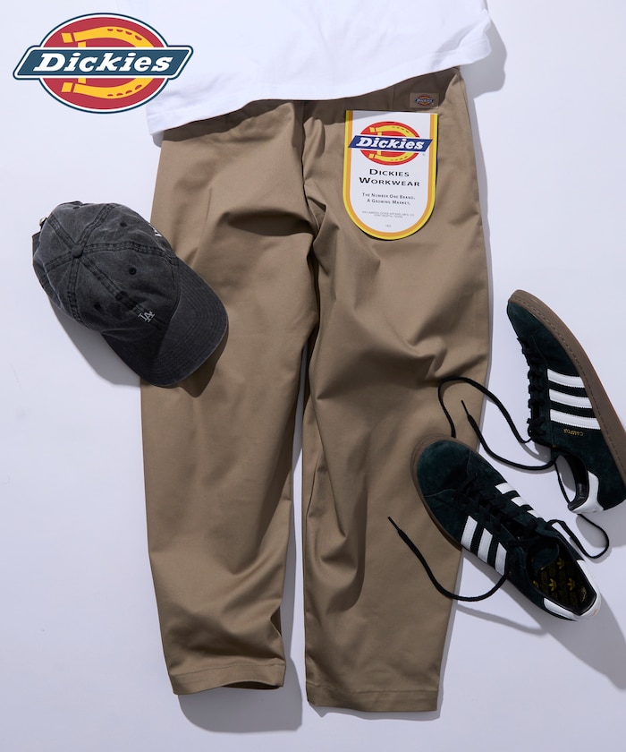 Dickies×FREAK'S STORE ディッキーズ 別注 ワイドテーパードシルエット ツータック ワークパンツ 【限定展開】