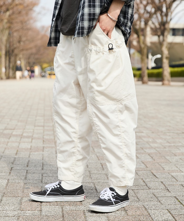 ワイドシルエット バレルレッグ ポケットコード イージーカーゴパンツ 【限定展開】