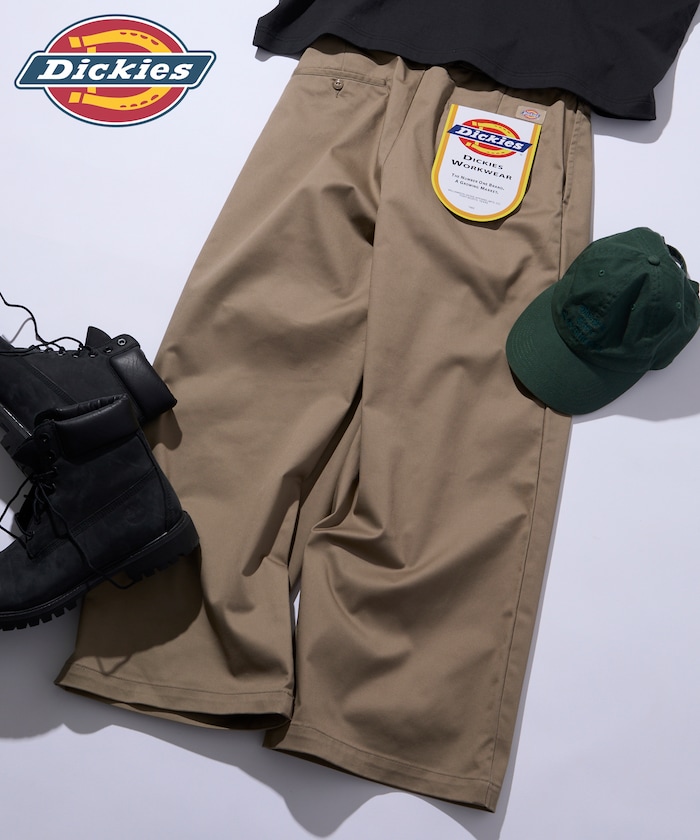 Dickies×FREAK'S STORE ディッキーズ 別注 ワイドシルエット クロスタック ワークパンツ 【限定展開】