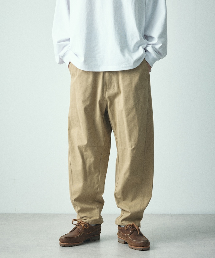 FREAK'S STORE/ワイドシルエット カーブパンツ テーパードシルエット