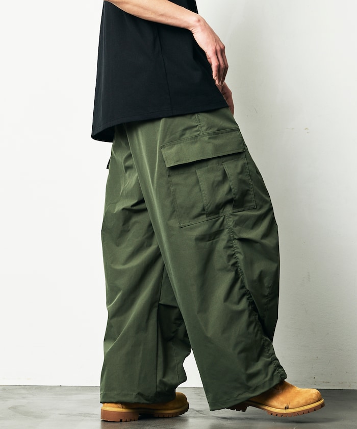 FREAK'S STORE/Quick Dry Fabric ワイドシルエット ポリリップクロス