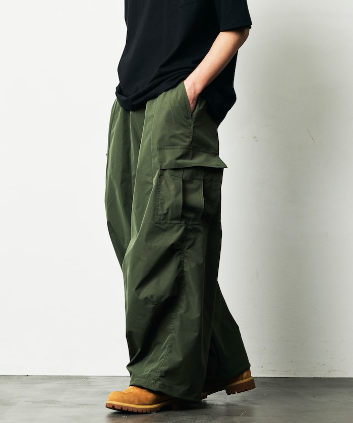 FREAK'S STORE/Quick Dry Fabric ワイドシルエット ポリリップクロス