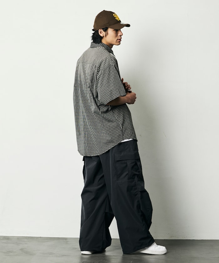 FREAK'S STORE/Quick Dry Fabric ワイドシルエット ポリリップクロス