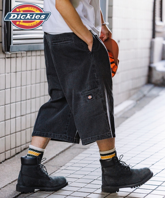 Dickies×FREAK'S STORE ディッキーズ 別注 ワイドシルエット クロスタック ワークショーツ 【限定展開】