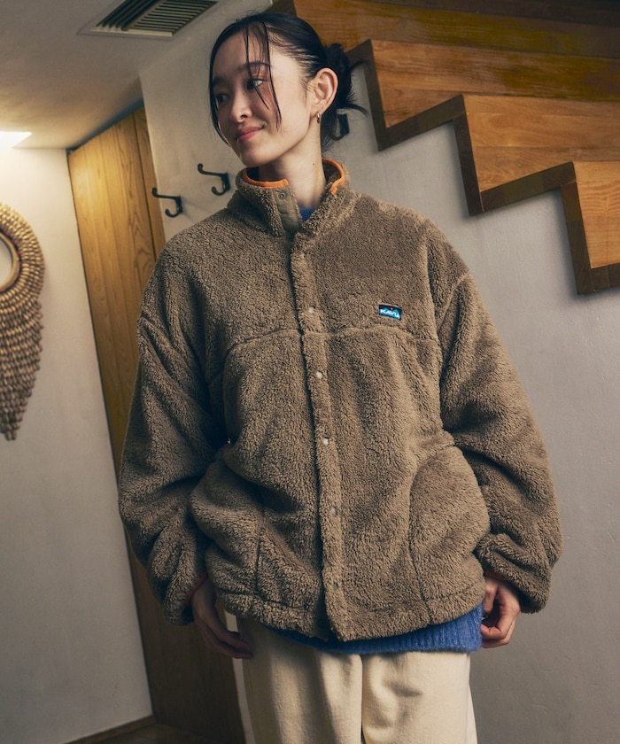 KAVU×FREAK'S STORE / カブ― 別注 シャギー フリース ブルゾン 【限定展開】