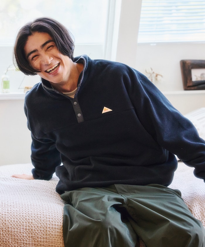 KELTY×FREAK'S STORE/ケルティ 別注 ボア 配色 ハーフスナップボタン プルオーバー 【限定展開】