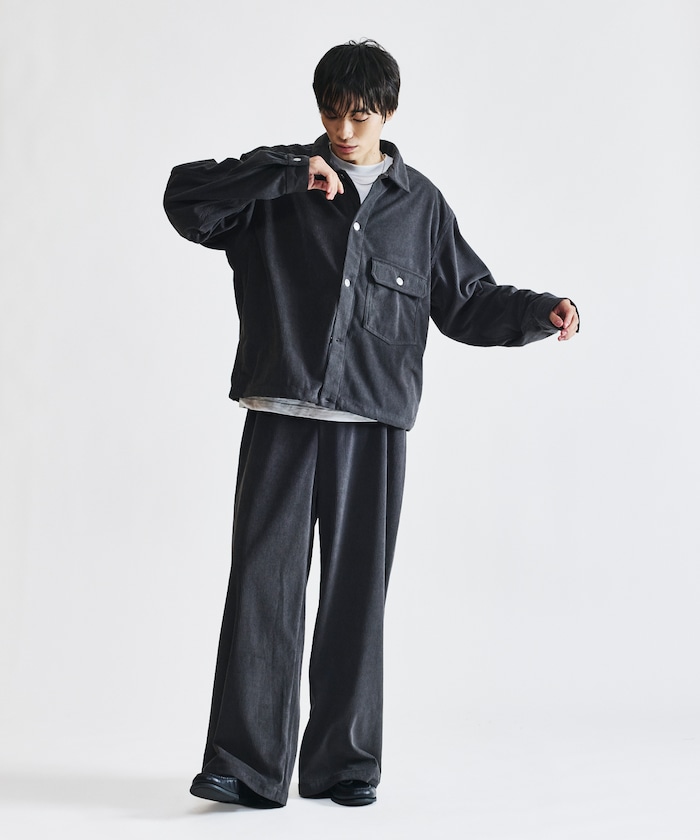 コーデュロイ トラッカージャケット セットアップ / 1st / ブルゾン / ドローコード 【限定展開】