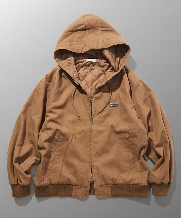 FREAK'S STORE/ビッグシルエット ヴィンテージ加工 ジップフーディ