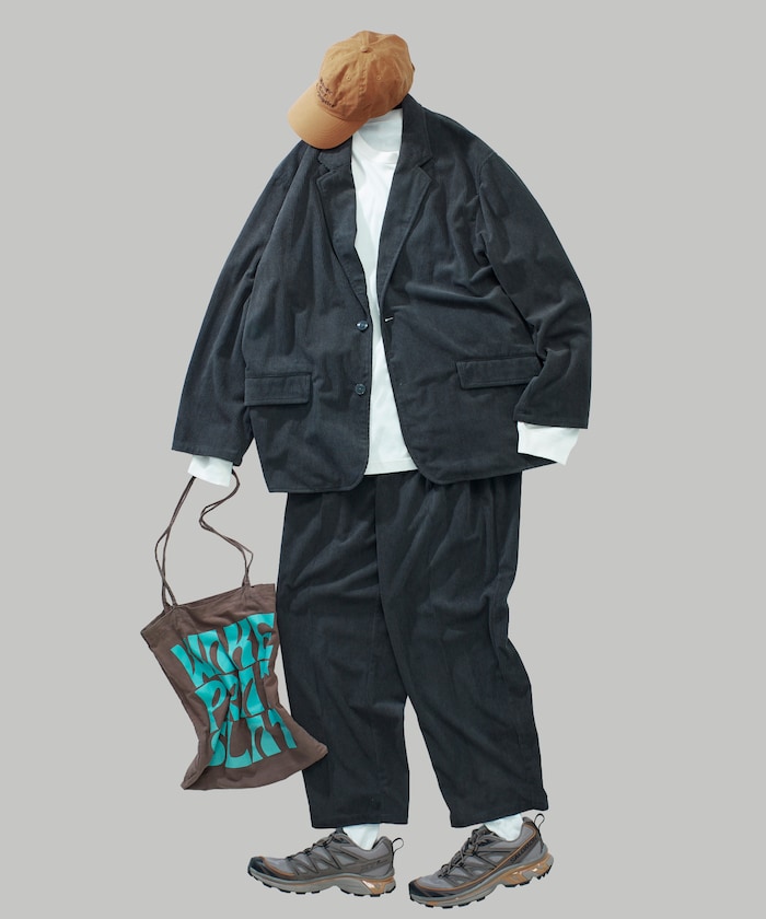 Relax Fit リラックスフィット コーデュロイ セットアップ テーラードジャケット【限定展開】