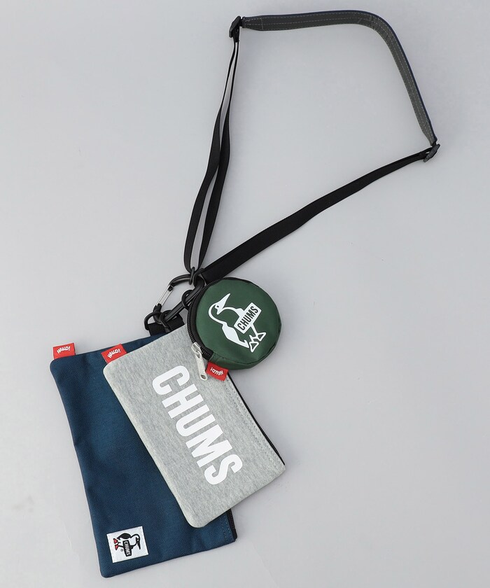 CHUMS/3P Shoulder Pouch Sweat Nylon / 3Pショルダーポーチスウェット  
