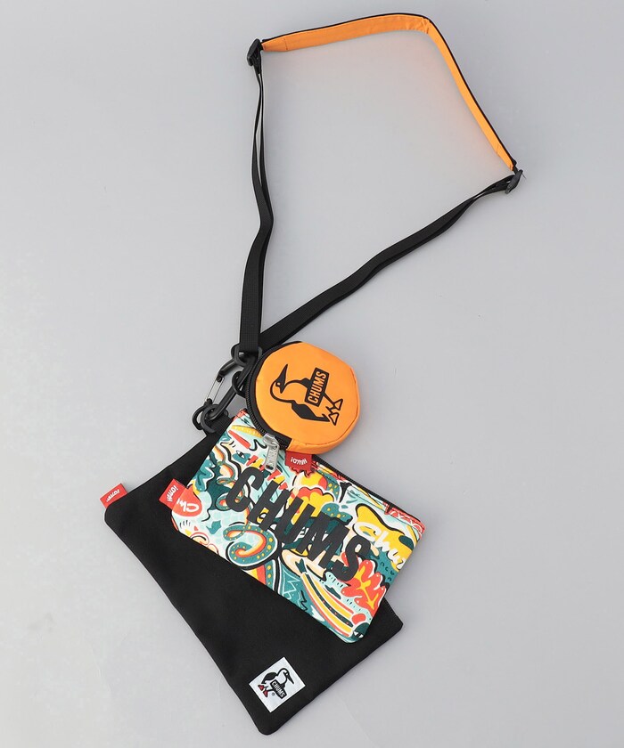 CHUMS/3P Shoulder Pouch Sweat Nylon / 3Pショルダーポーチスウェット  