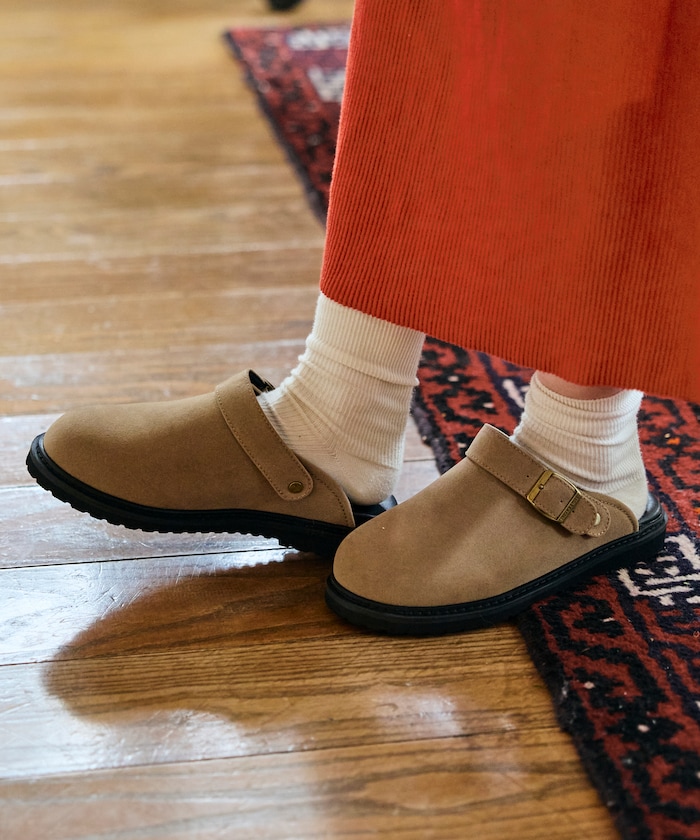 限定展開 レザレットSW 2way クロッグサンダル バックストラップ