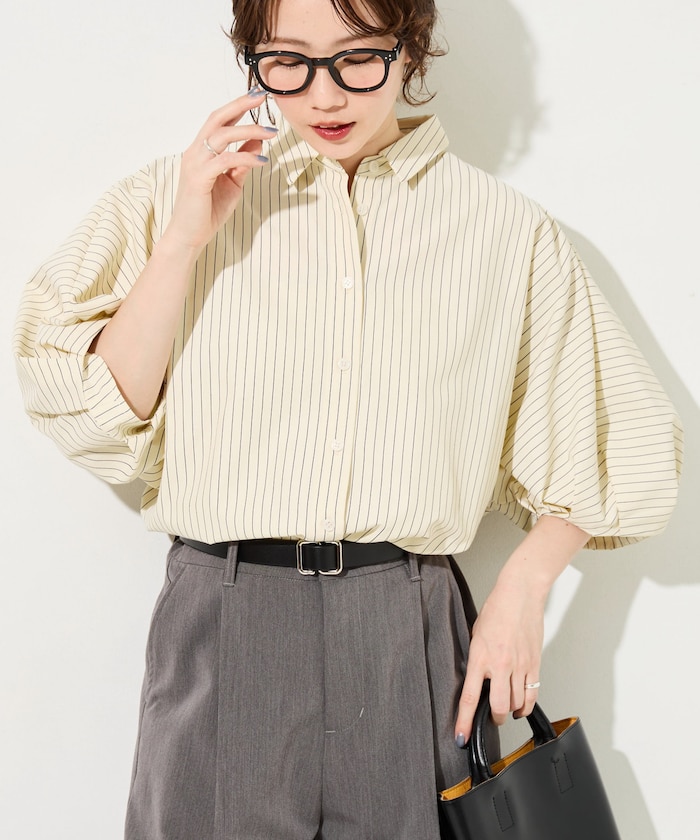 ストライプドルマンショートシャツ【限定展開】