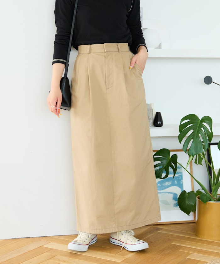 タック チノ スカート【限定展開】