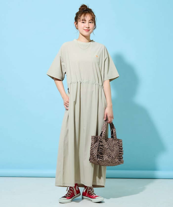 別注 4wayストレッチウエストドローコードワンピース（吸水速乾）【限定展開】