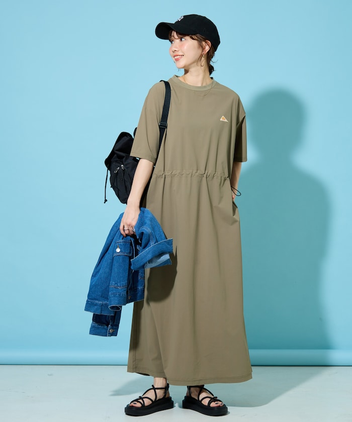 別注 4wayストレッチウエストドローコードワンピース(吸水速乾)【限定展開】