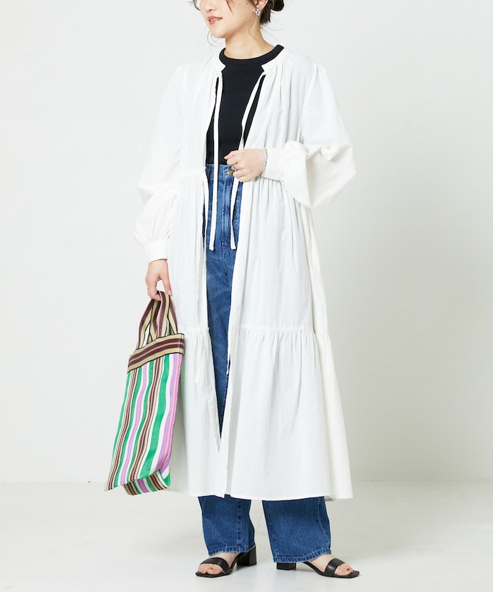 FREAK'S STOREのコットンティアードガウンワンピース【限定展開】