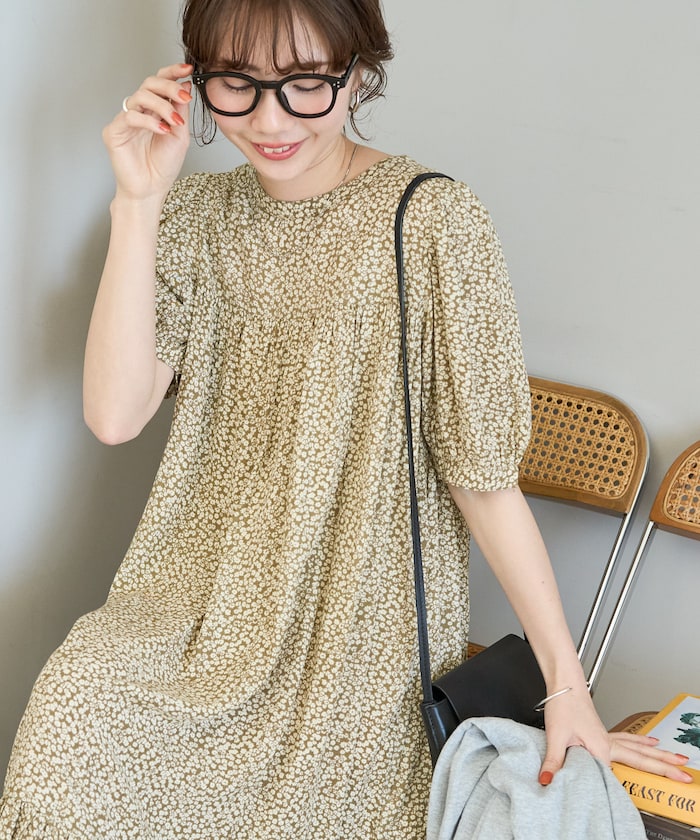 FREAK'S STORE/<新色追加>花柄マキシ半袖ワンピース【限定展開