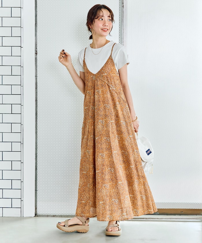 FREAK'S STORE/インドペイズリーキャミワンピース【限定展開