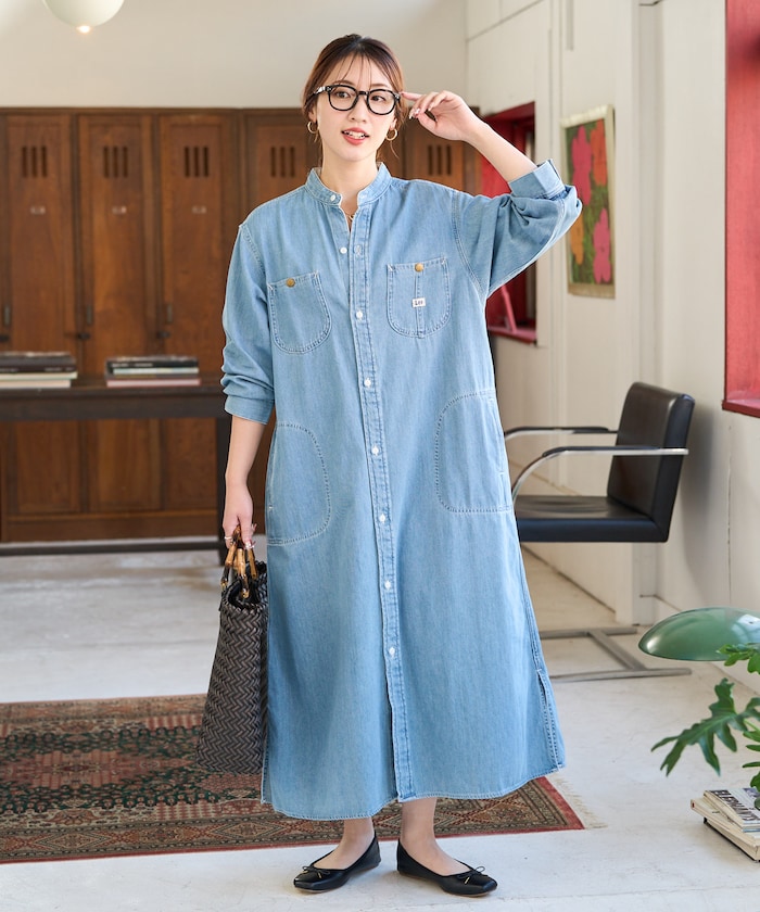 LEE/別注FLARE MAXI ONEPIECE（デニムワンピース）【限定展開