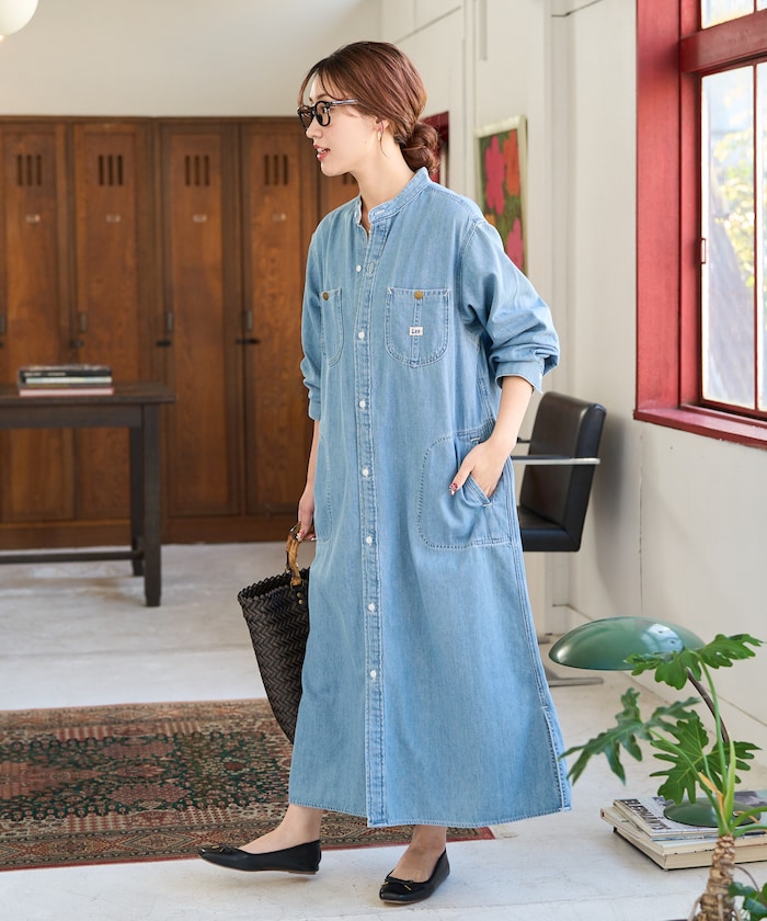 LEE/別注FLARE MAXI ONEPIECE（デニムワンピース）【限定展開