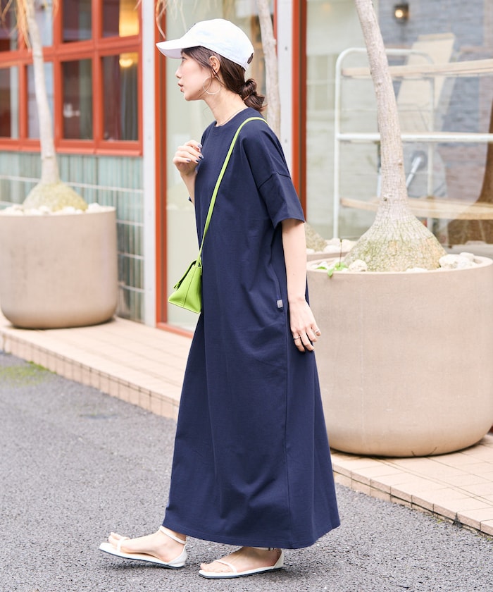 USAコットンビッグシルエットTシャツワンピース【限定展開】