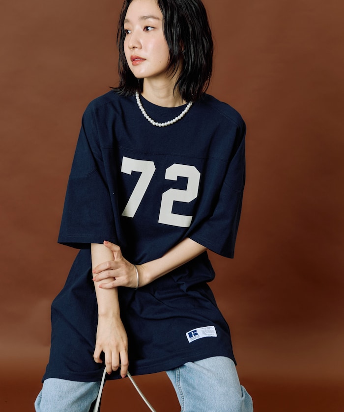 別注 フロッキー プリント ナンバリング ワンピース【限定展開】