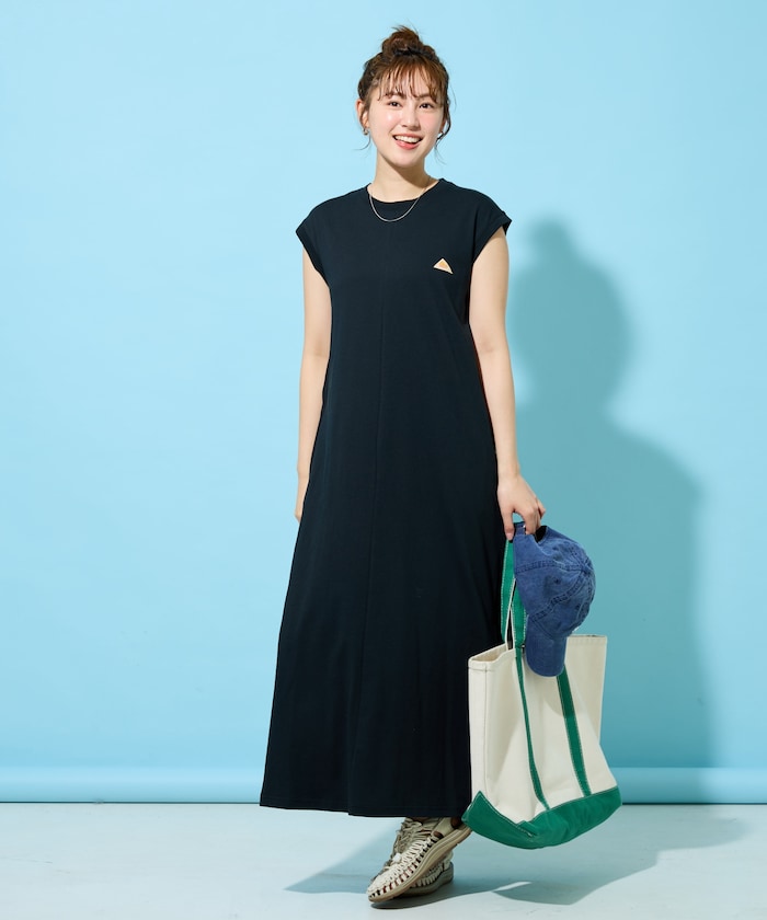 別注 ノースリーブフレアワンピース(接触冷感・吸水速乾・UVカット・遮熱)【限定展開】