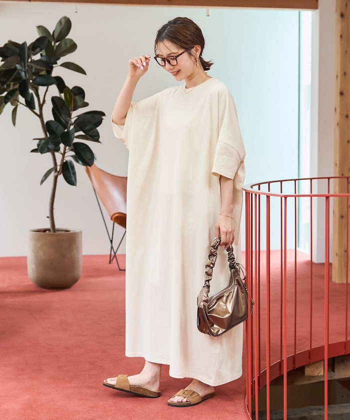 オーバーシルエット 半袖 ワンピース【限定展開】