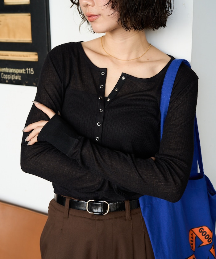 シアーテレコヘンリーネックプルオーバー【限定展開】