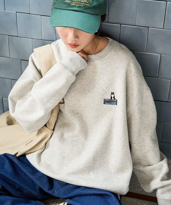 FREAK'S STORE OUTDOORS アニマル 刺繍 ワンポイント スウェット【限定展開】
