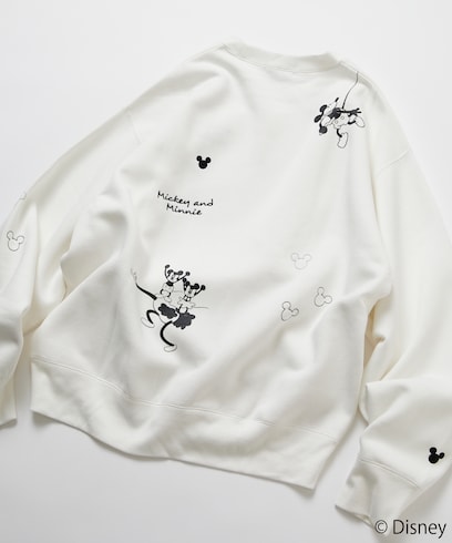 【11月14日 15:00販売開始】 FREAK'S STORE×前田亜美/Disney/Mickey＆Minnie/ミッキーマウス＆ミニーマウス/刺繍 スウェット【限定展開】