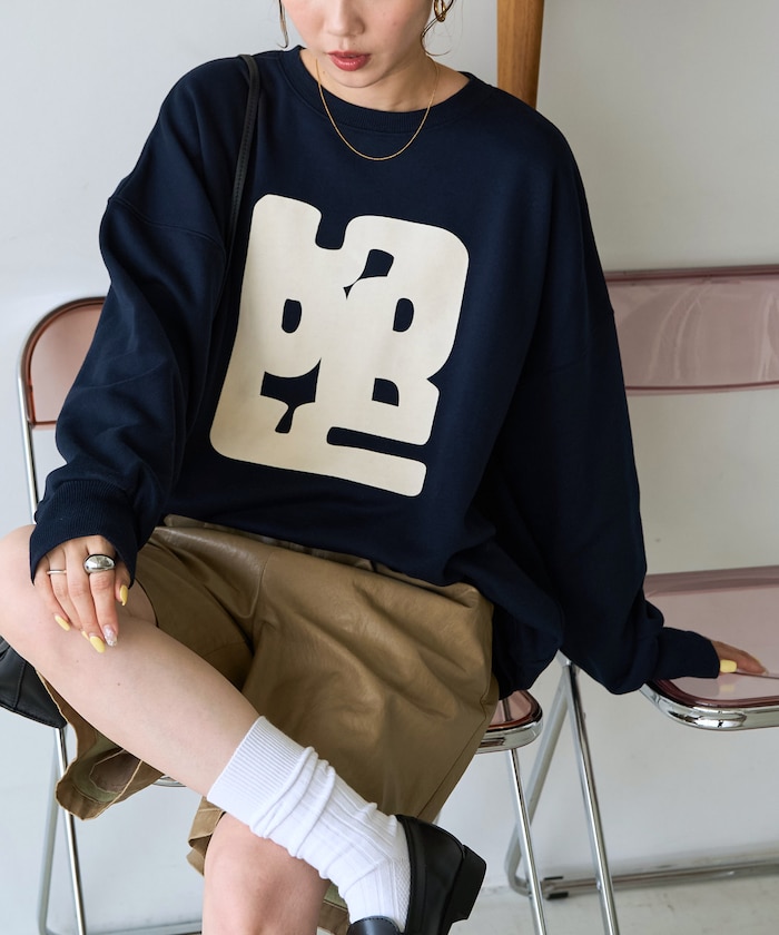 SPRYBOX フロッキー ロゴ 裏毛 スウェット【限定展開】