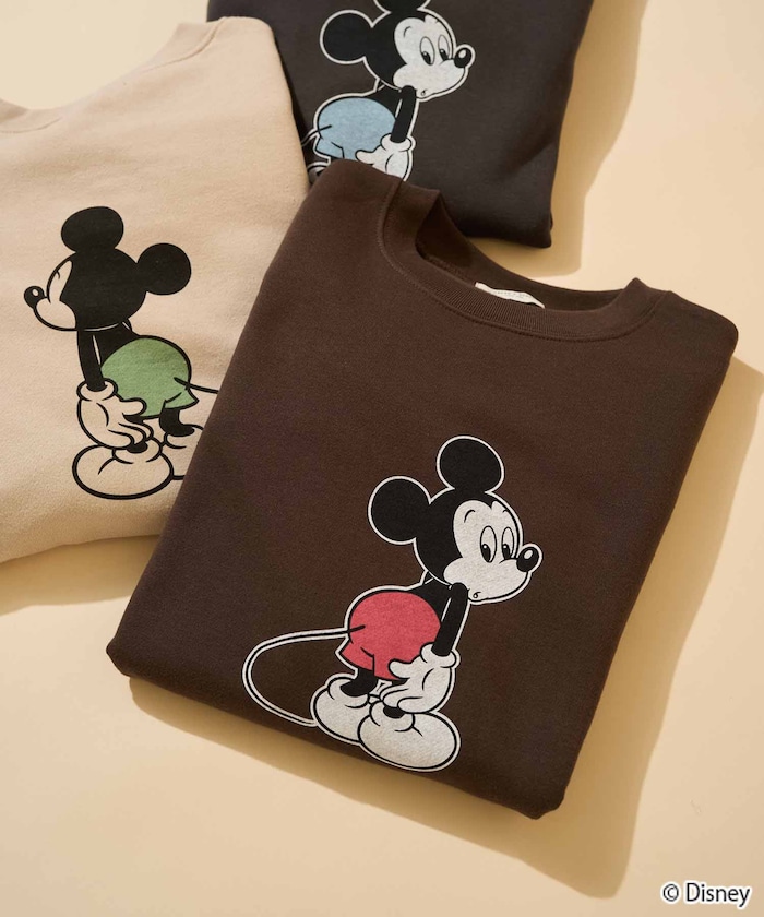 MickeyMouse/ミッキーマウス 前後  プリント スウェット【限定展開】