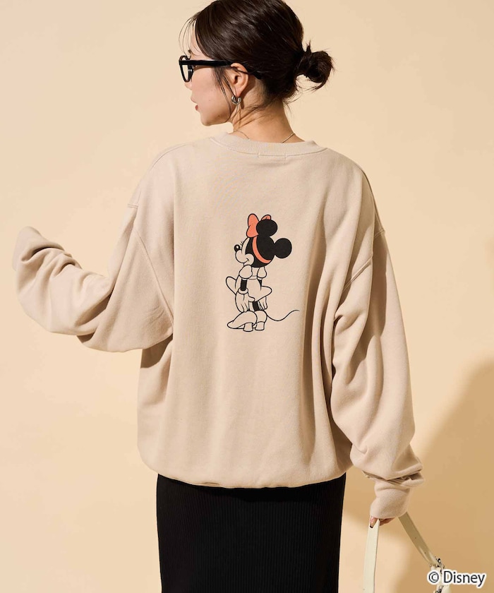 MinnieMouse/ミニーマウス 前後 プリント スウェット【限定展開】