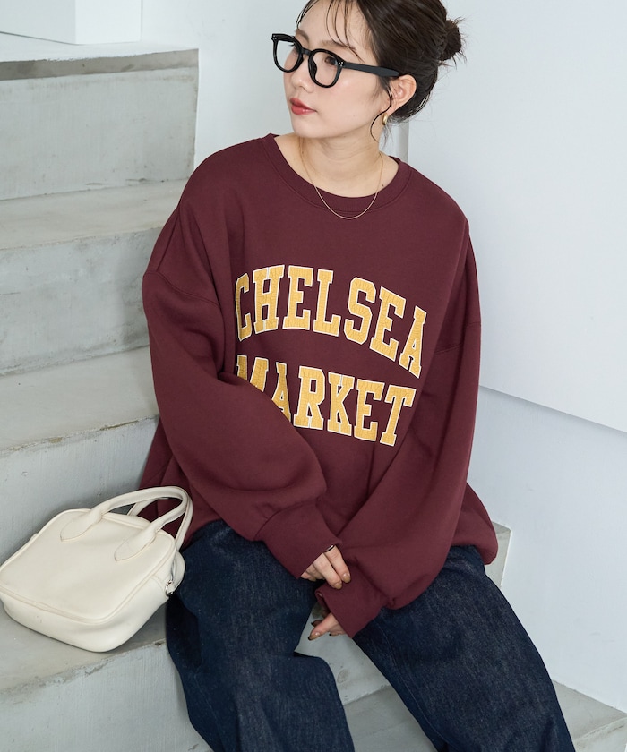 CHELSEA クラック プリント カレッジ スウェット【限定展開】
