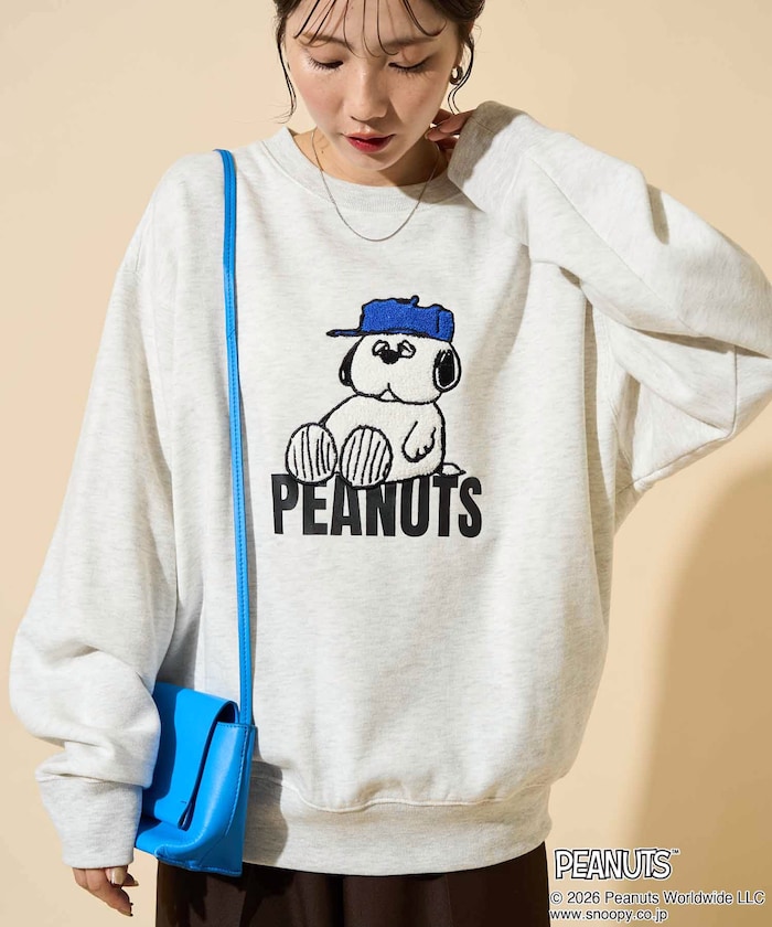 PEANUTS/ピーナッツ サガラ 刺繍 スウェット【限定展開】