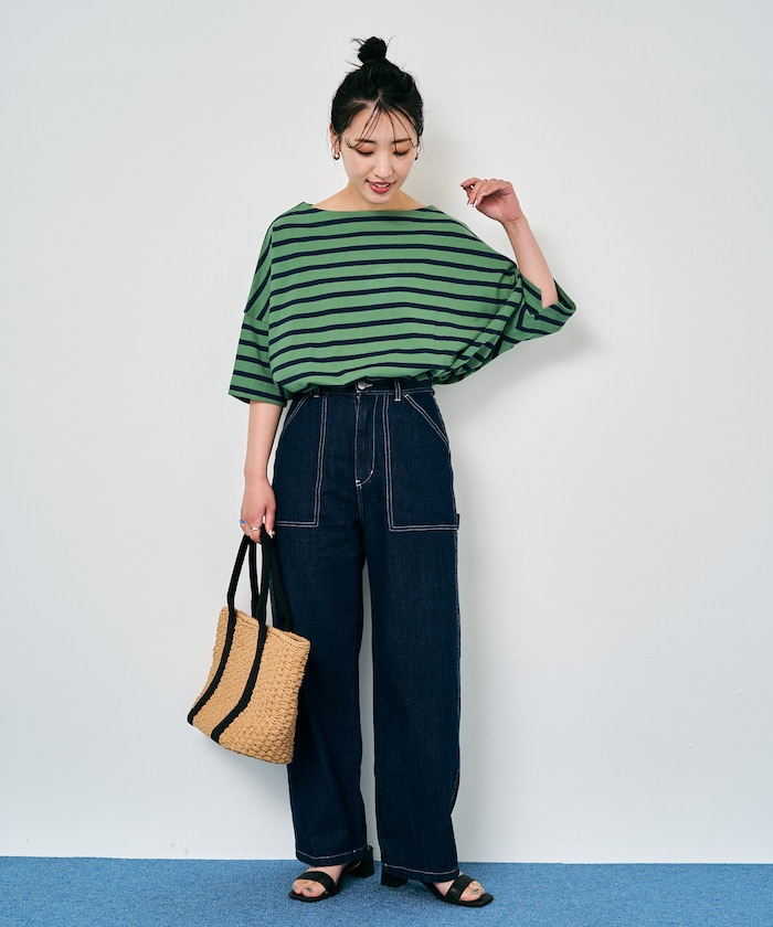 グリーン：グリーン×ネイビー