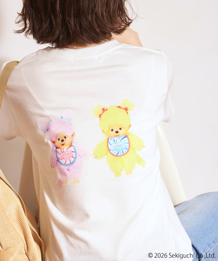 スウィートロリポップモンチッチ プリント Tシャツ【限定展開】