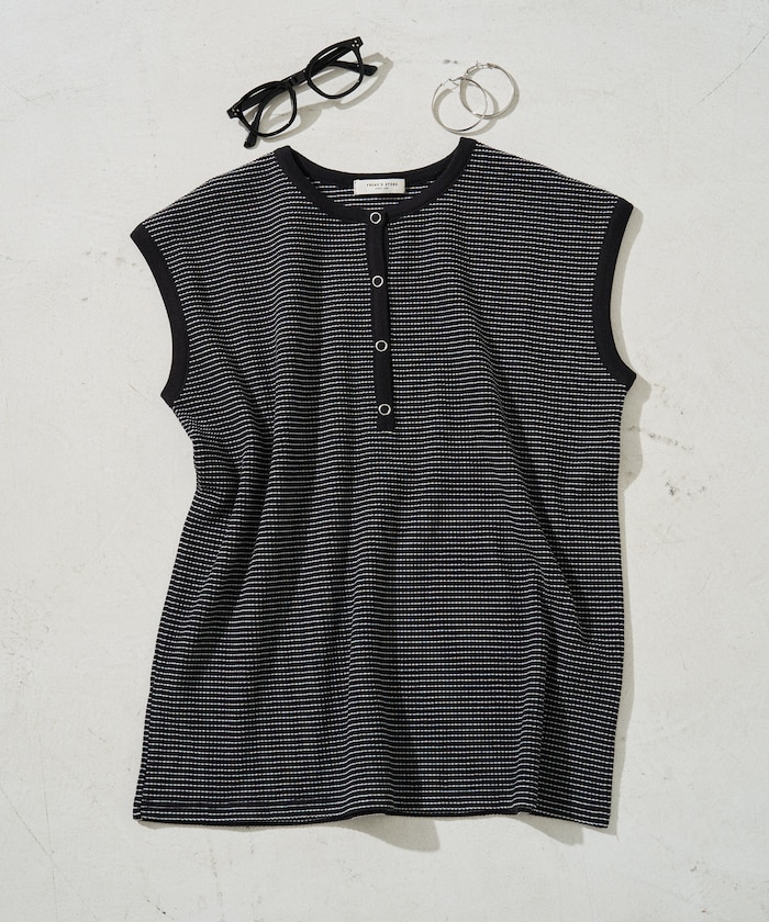 ボーダーストライプ：ブラック×ホワイト