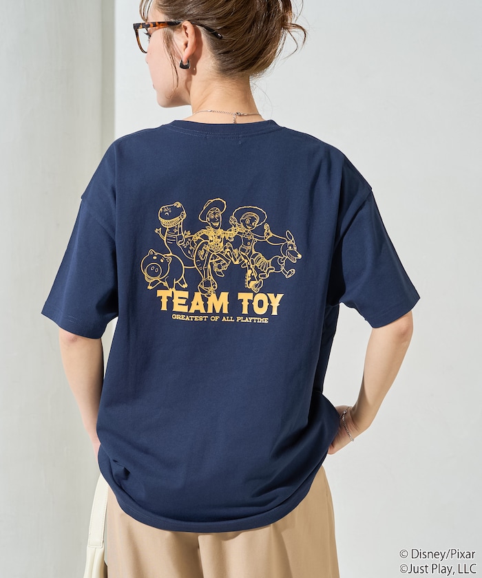 別注/TOY STORY/トイストーリー/ワンカラー 集合 半袖 Tシャツ【限定展開】