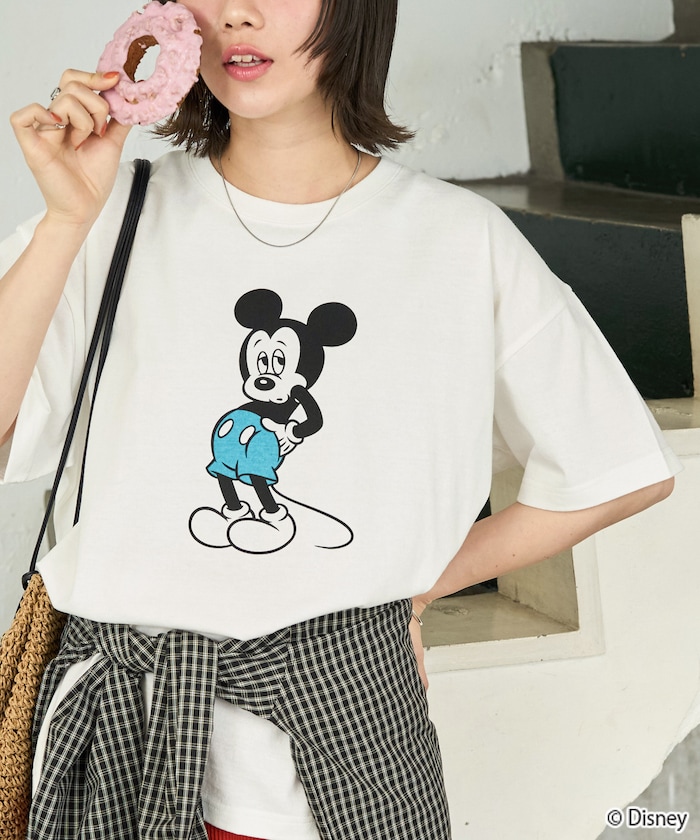 別注/前後/Mickey Mouse/ミッキーマウス 半袖Tシャツ【限定展開】