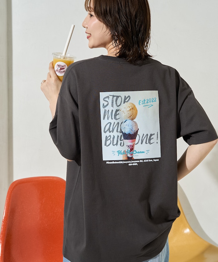 別注 YEH! Photo バック プリント 半袖 Tシャツ【限定展開】