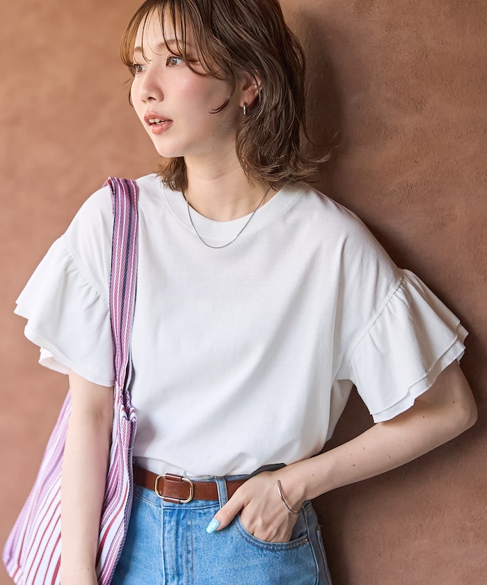 袖フリル トップス【限定展開】