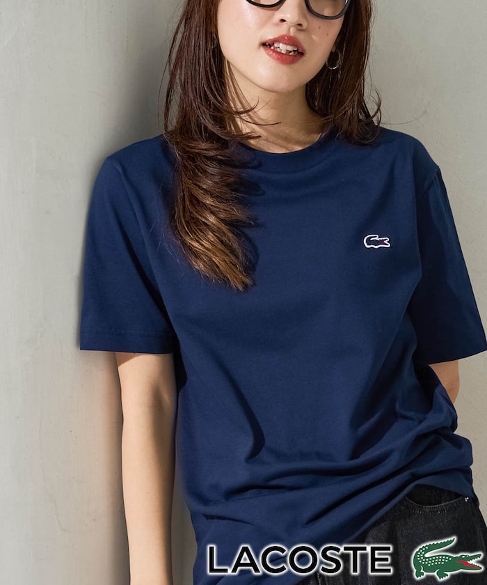 【LACOSTE】 ワンポイントロゴ半袖Tシャツ【限定展開】 female 【LACOSTE】 ワンポイントロゴ半袖Tシャツ【限定展開】 female