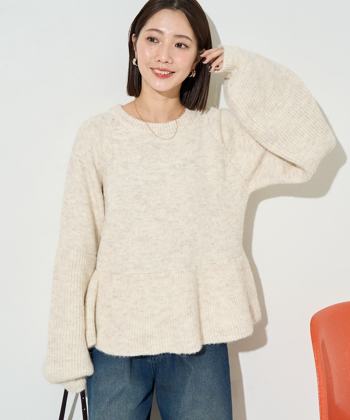 ナチュラル：杢アイボリー