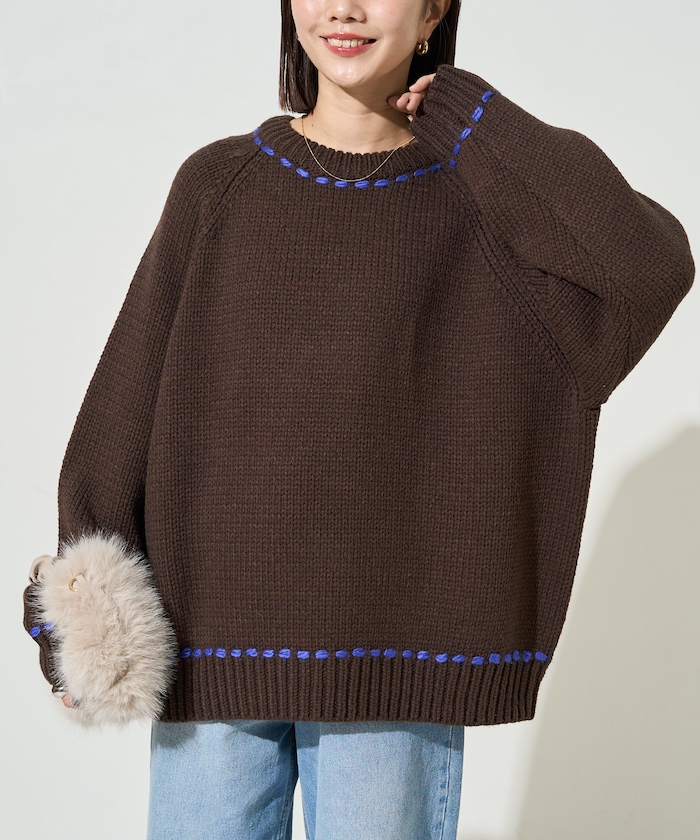 ブラウン：ブラウン×ブルー