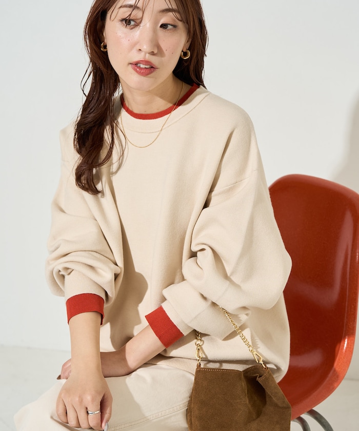 【FREAK'S STORE】 接結 配色 カラー ニット プルオーバー【限定展開】 female 【FREAK'S STORE】 接結 配色 カラー ニット プルオーバー【限定展開】 female